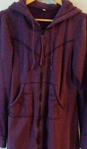 Long hoodie plum size L